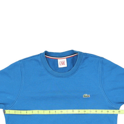 Lacoste Live Men's Blue Cotton Crew Neck Sweatshirt Size S