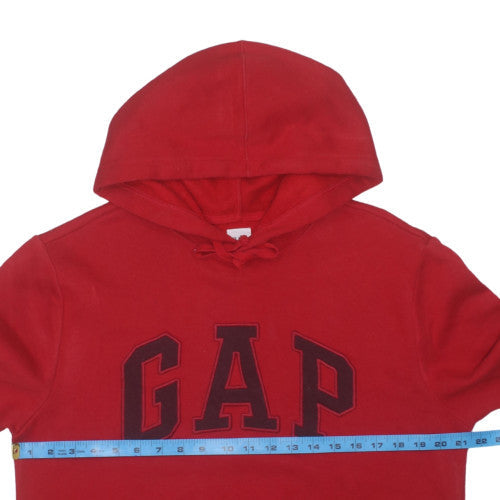 GAP Men's Red Pullover Hoodie M Cotton Blend Classic Style