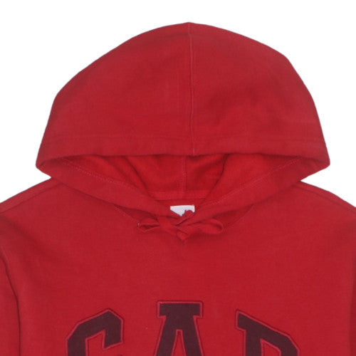 GAP Men's Red Pullover Hoodie M Cotton Blend Classic Style