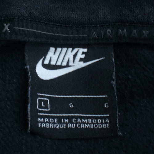 Nike Men’s Black Full Zip Air Max Hoodie Size L Regular Fit