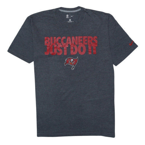 Nike NFL Team Apparel Men's Grey Buccaneers Just Do It T-Shirt XL