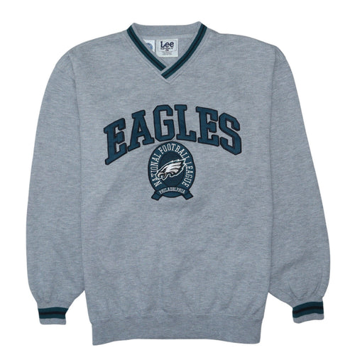 Lee Sport Men’s Grey V-Neck Eagles NFL Sweatshirt Size L