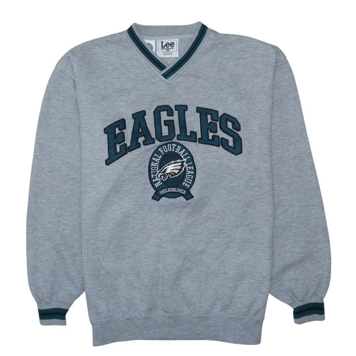 Lee Sport Men’s Grey V-Neck Eagles NFL Sweatshirt Size L