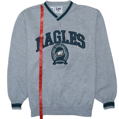 Lee Sport Men’s Grey V-Neck Eagles NFL Sweatshirt Size L