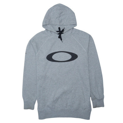 Oakley Mens Grey Slim Fit Pullover Hoodie Size M
