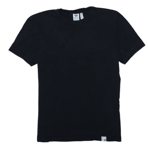Adidas Men's Black Medium Basic Logo Short Sleeve Cotton T-Shirt