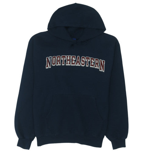 Champion Men's Blue Northeastern Pullover Hoodie Size L