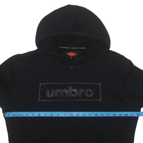 Umbro Men's Black L Pullover Hoodie Sports Fleece Sweatshirt