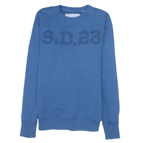 Superdry Men's Blue SD23 Crew Neck Pullover Sweatshirt M
