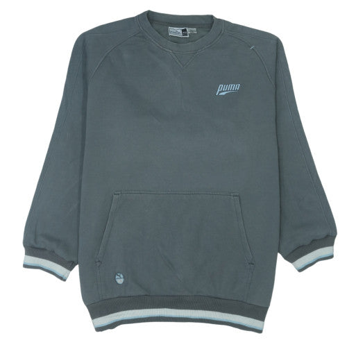 Puma Men's Grey 2XL Pullover Sweatshirt Crew Neck Sportswear