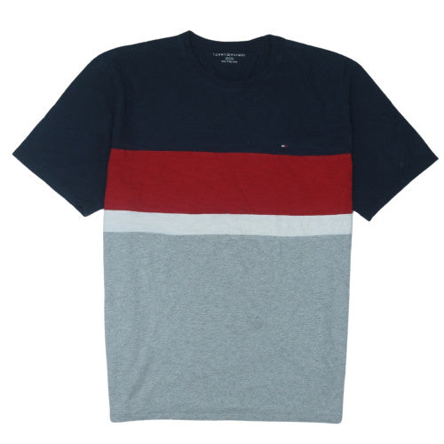 Tommy Hilfiger Men’s Multicoloured 2XL Cotton Colourblock T-Shirt
