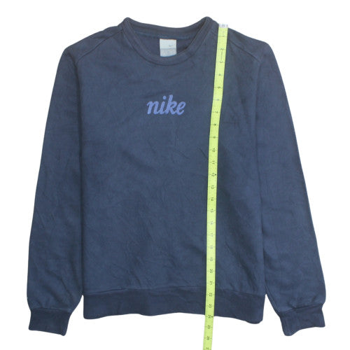 Nike Boys Blue Crew Neck Long Sleeve Pullover Sweatshirt L
