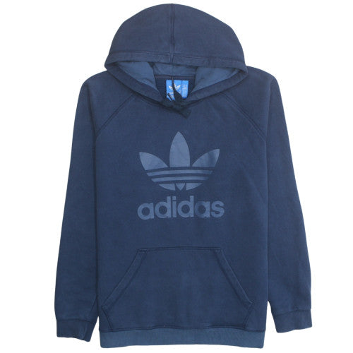 Adidas Men's Blue XL Pullover Hoodie with Logo Graphic