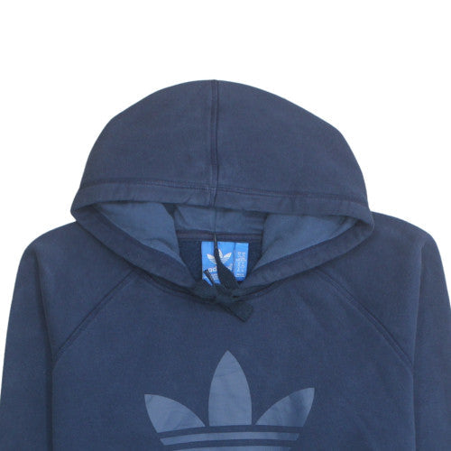 Adidas Men's Blue XL Pullover Hoodie with Logo Graphic