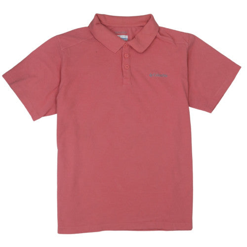 Columbia Men's Pink XL Omni-Wick Short Sleeve Polo Shirt