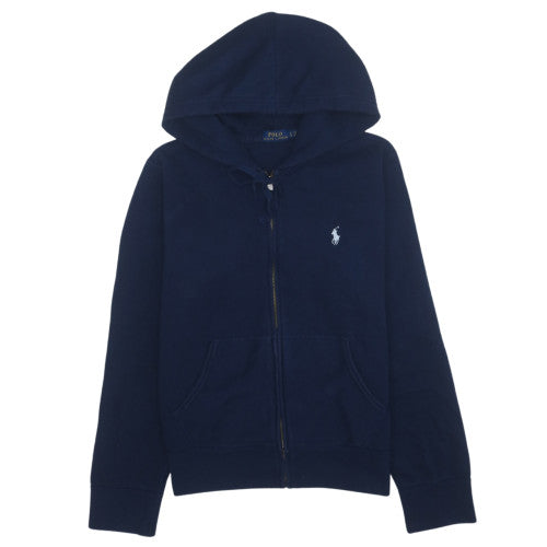 Ralph Lauren Men's Blue Full Zip Hoodie L Regular Fit Cotton Blend