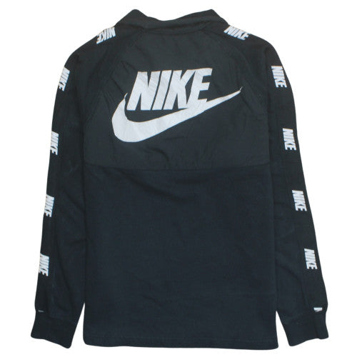 Nike Men's Black Half Zip Fleece Sweatshirt Size S Sports Style