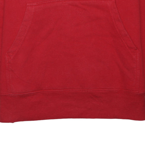 The North Face Men's Red Pullover Hoodie Size S Regular Fit Fleece