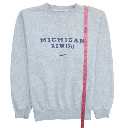 Nike Men’s Grey Michigan Rowing Crew Neck Sweatshirt Size S