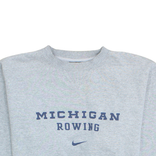 Nike Men’s Grey Michigan Rowing Crew Neck Sweatshirt Size S