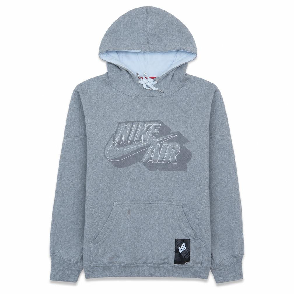 Nike Men’s Grey Pullover Hoodie Small Fleece Long Sleeve Sportswear
