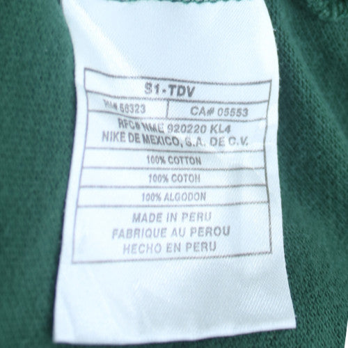 Nike Men's Green XL Classic Fit Cotton Short Sleeve Polo Shirt