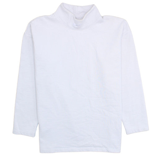 Nike Men's White Roll Neck Cotton Sweatshirt Size L