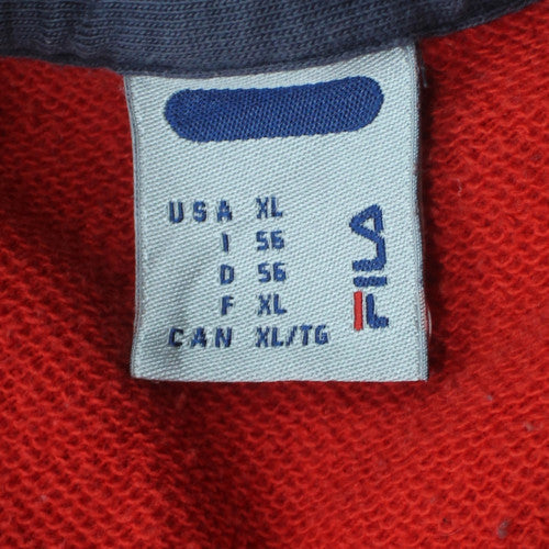 Fila Men's Red XL Pullover Crew Neck Sweatshirt