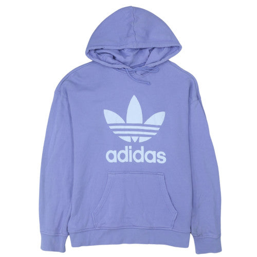 Adidas Women Purple Hooded Pullover Sweatshirt Size 8 UK