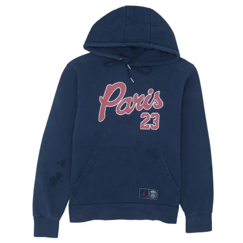 Jordan Paris 23 Blue Pullover Hoodie Men’s Small Fleece Sportswear