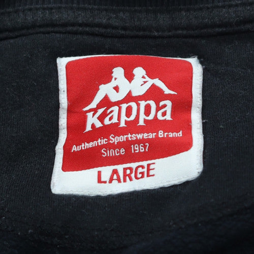 Kappa Men’s Black Large Crew Neck Pullover Sweatshirt