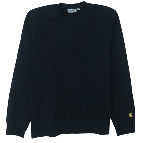 Carhartt Men's Black Pullover Crew Neck Sweatshirt L