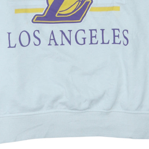 Primark Women White Los Angeles Lakers Crew Neck Sweatshirt M