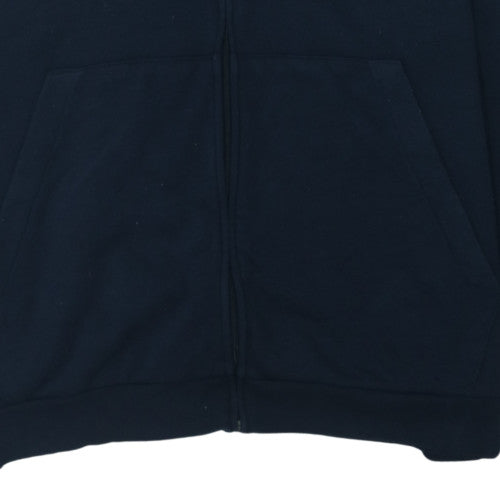 Adidas Men’s Black 3XL Full Zip Hoodie Fleece Sportswear