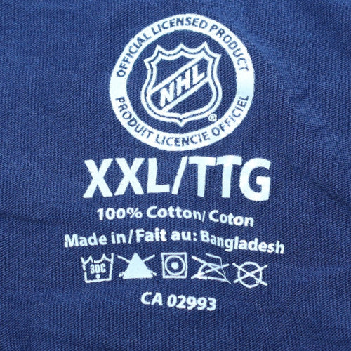 NHL Men’s Blue Toronto Maple Leafs 2XL Cotton Graphic T-Shirt