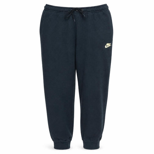 Front view of Nike Women’s Black Jogger Trousers L Fleece Elastic Waist