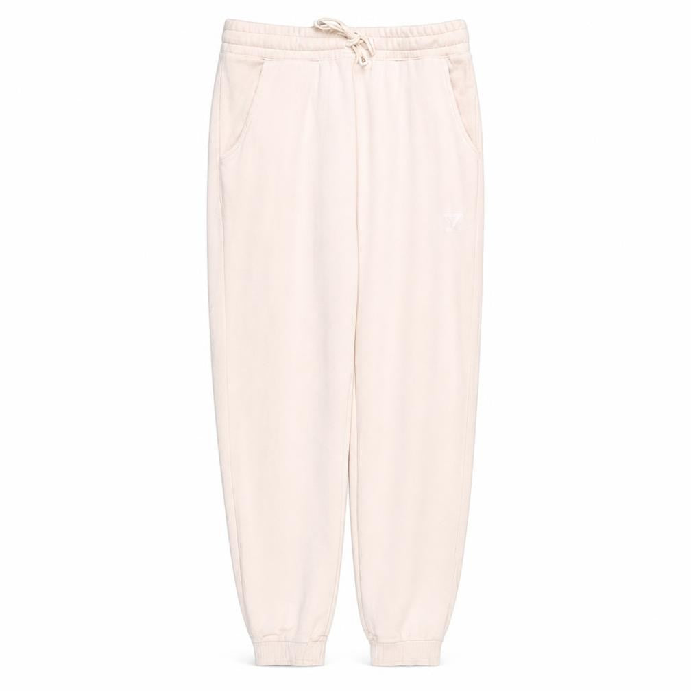 Front view of Gymshark Women Pink L Joggers Viscose Blend Drawstring Cuffed Trousers