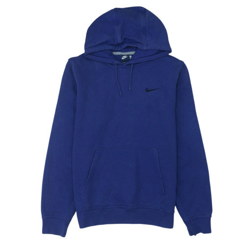 Nike Women's Blue Pullover Hoodie Medium Cotton Blend Sweatshirt