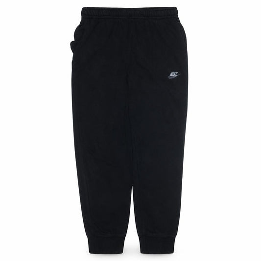 Front view of Nike Men's Black Jogger Trousers, size L, Regular Fit Fleece