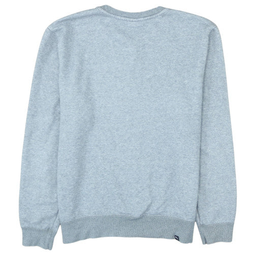 Puma Men's Grey Logo Crew Neck Pullover Sweatshirt M