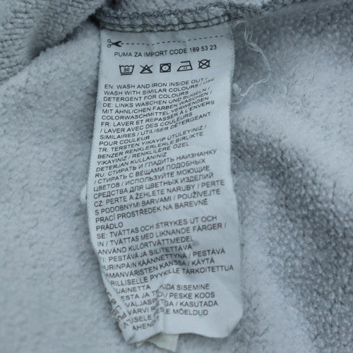 Puma Men's Grey Logo Crew Neck Pullover Sweatshirt M