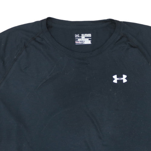 Under Armour Men’s Black 2XL HeatGear Loose Fit Sports T-Shirt