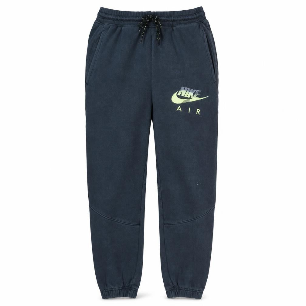 Front view of Nike Air Men's Navy Jogger Sweatpants Large Cotton Blend