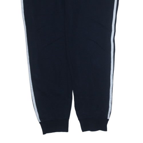Adidas Womens Black Jogger Trousers L Tapered Cotton Blend