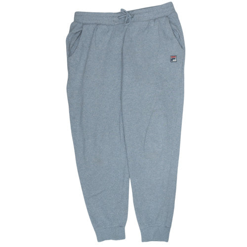 Fila Men's Grey Jogger Trousers M Regular Fit Cotton Blend