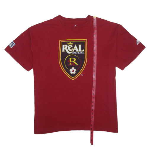 Adidas Men’s Red Real Salt Lake XL Graphic Sports T-Shirt