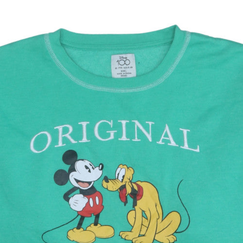 Primark Disney Green Mickey & Pluto Women's L Sweatshirt