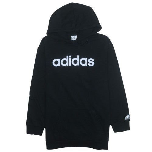 Adidas Womens Black Pullover Hoodie Medium Hooded Sweatshirt