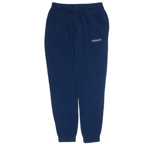 Adidas Men Blue L Sweatpants Fleece Joggers Elastic Waist