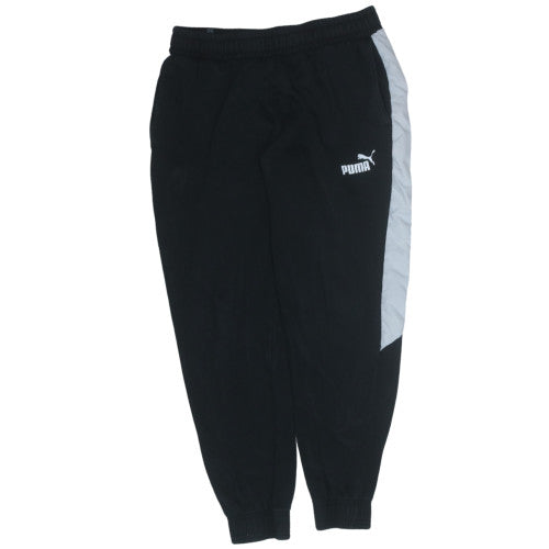 Puma Men's Black Jogger Sweatpants L Fleece Regular Fit